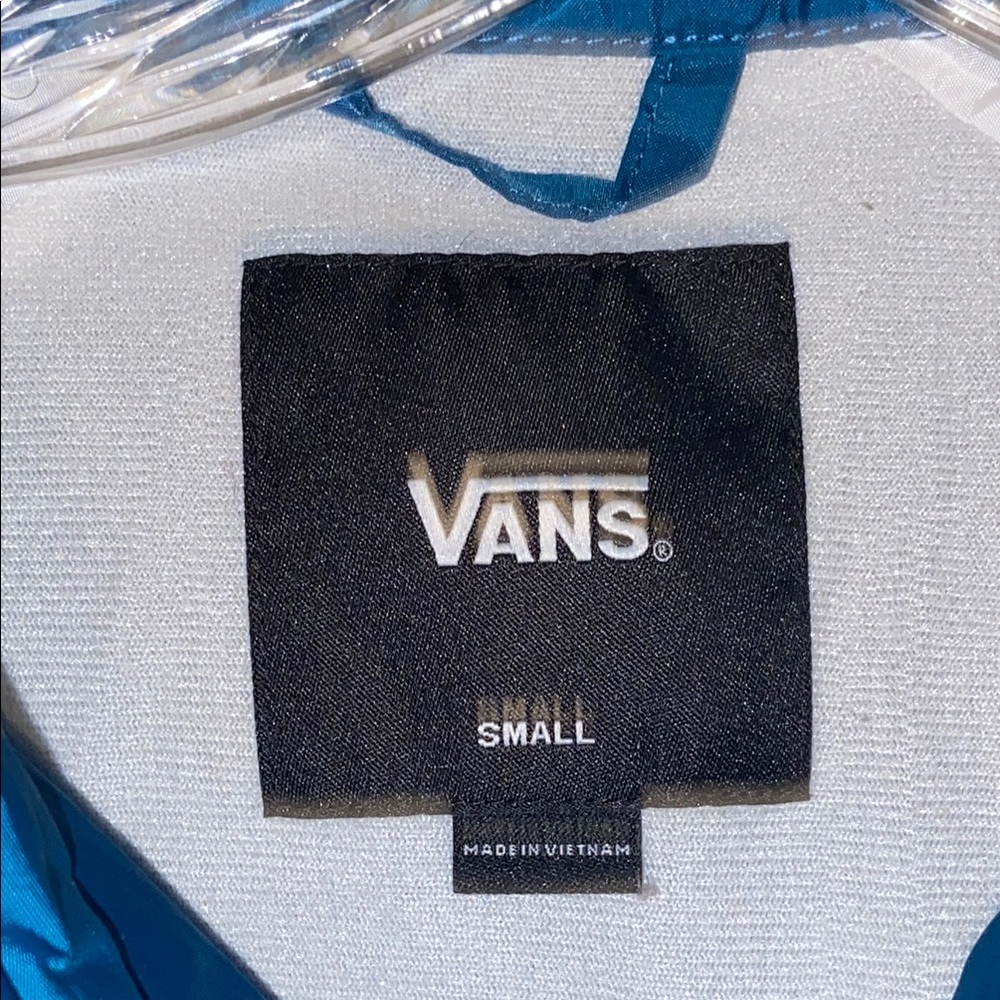Vans Off The Wall Military Spec. Blue Windbreaker Jacket Men’s Size Small 🔥 YB3 - Picture 3 of 5